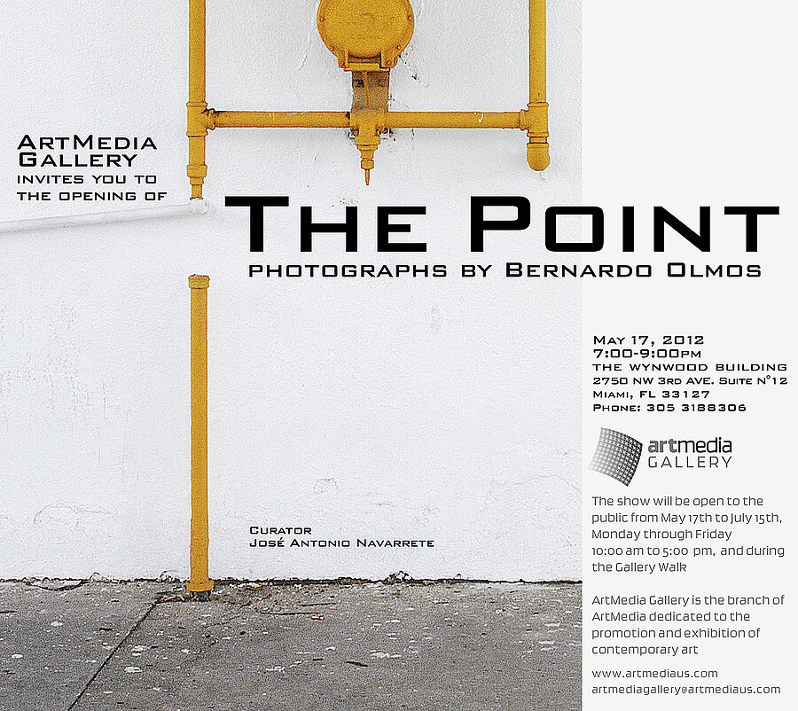 Invitation & Installation views | The Point | Bernardo Olmos |  Miami FL