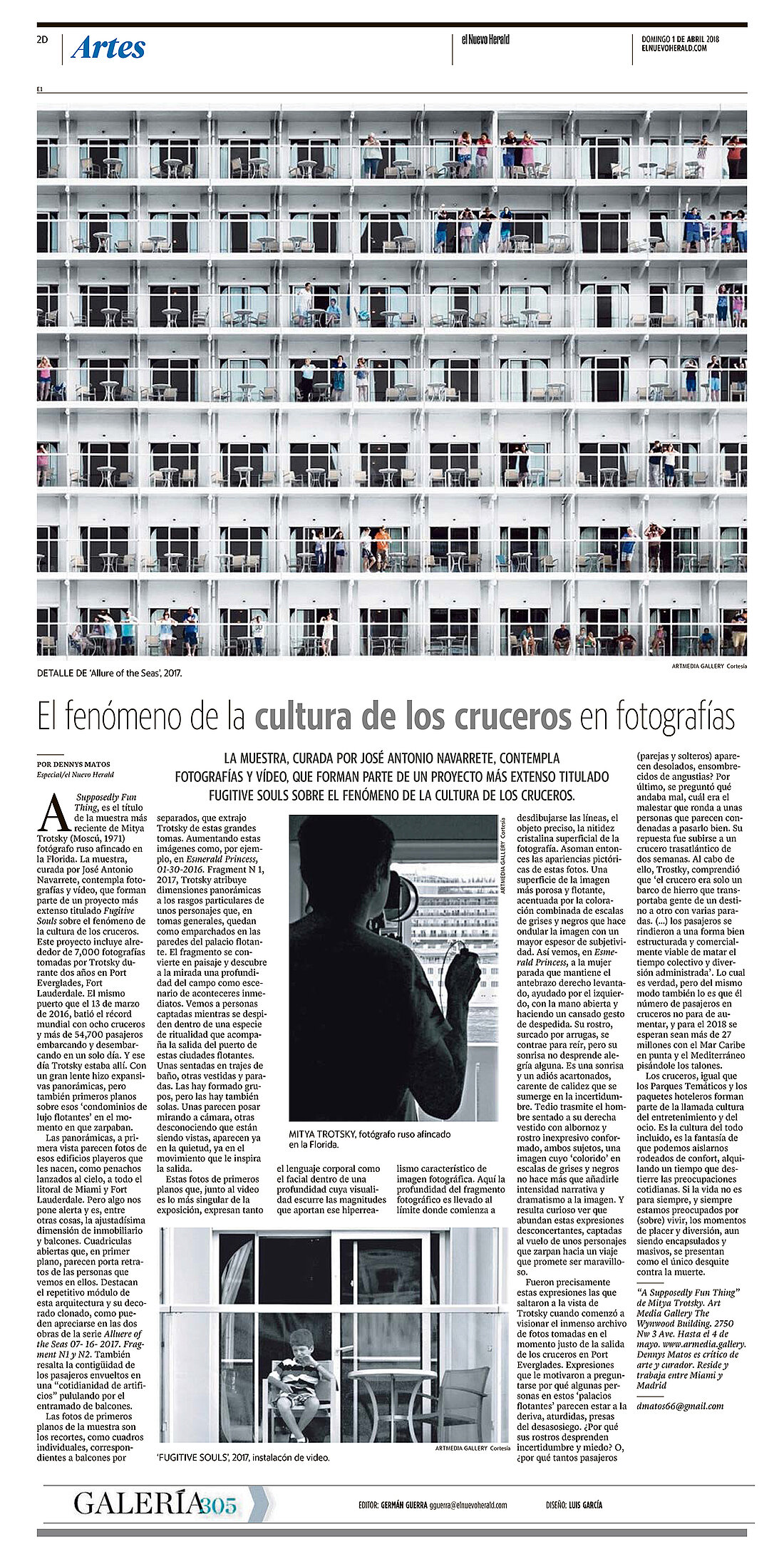 Review | el Nuevo Herald | Dennys Matos | artmedia GALLERY