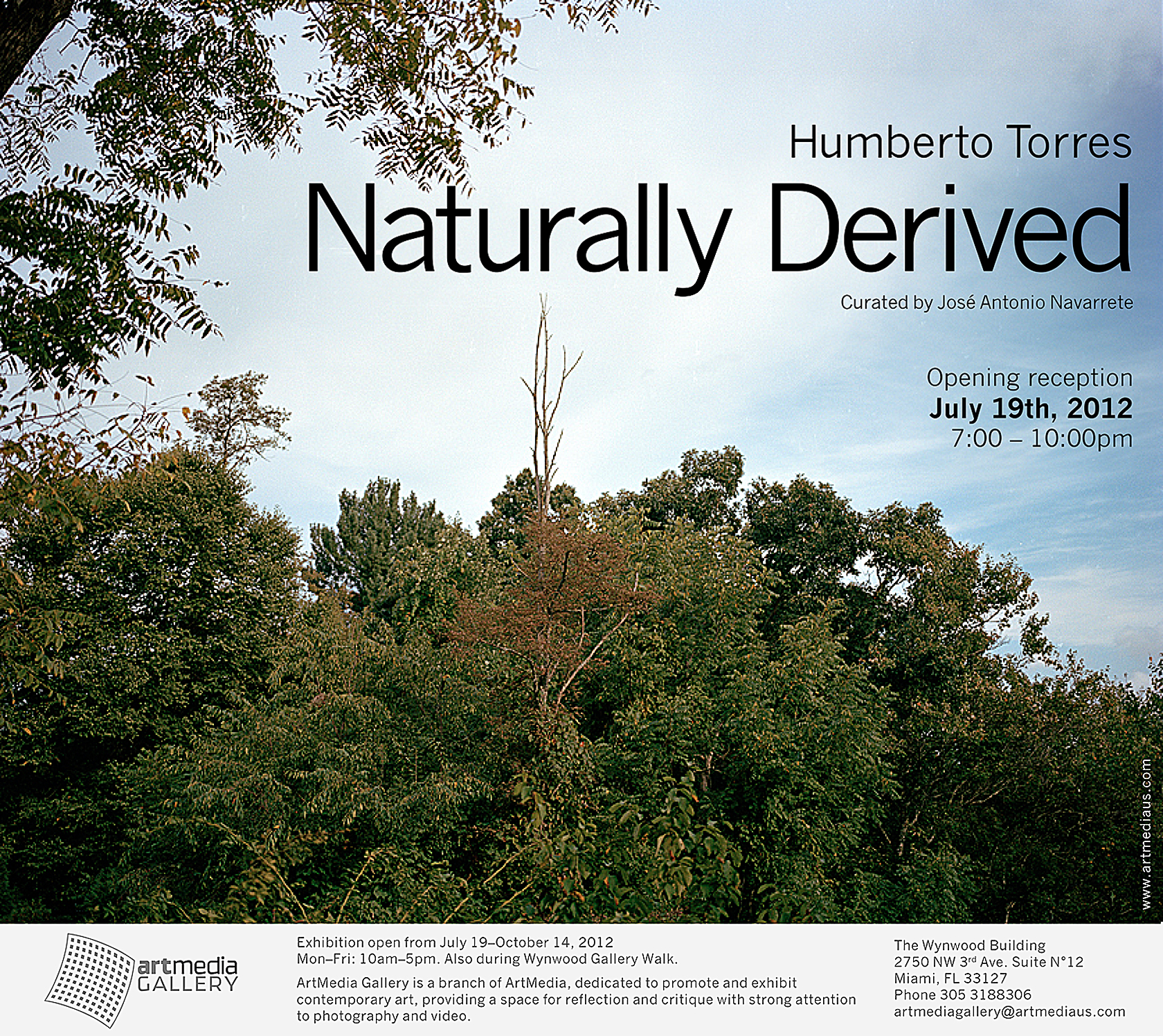 Invitation & Installation views | Naturally Derived | Humberto Torres |  Miami FL