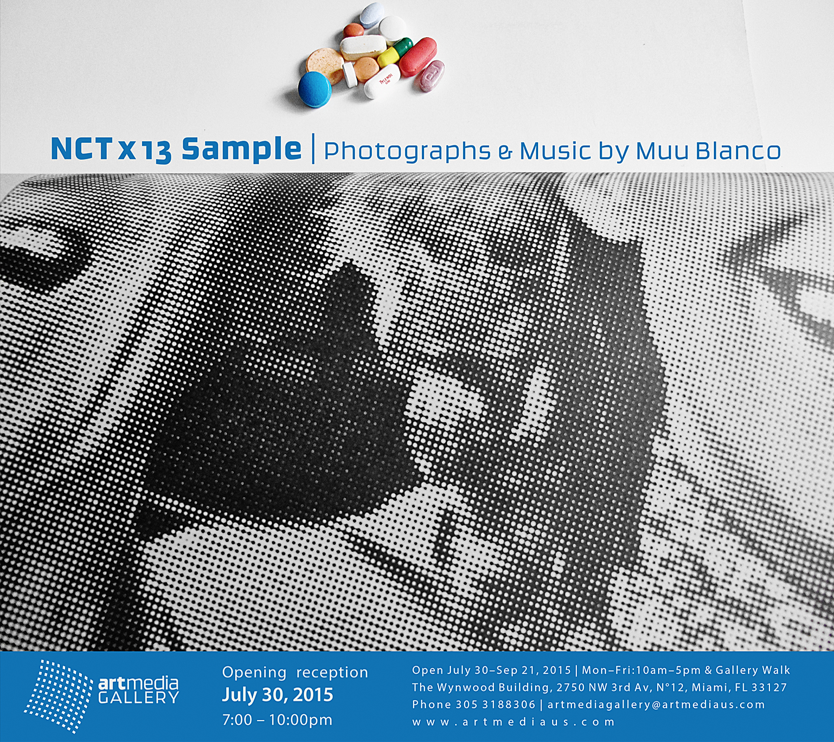 Invitation & Installation views | NCT x 13 Sample | Muu Blanco | Miami FL