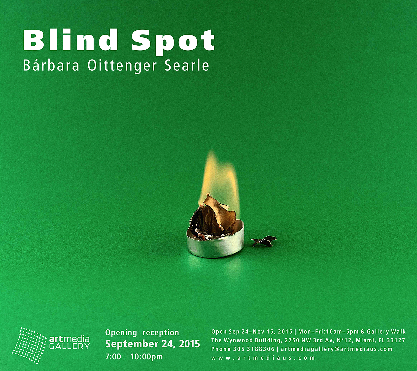 Invitation & Installation views | Blind Spot | Bárbara Oettinger Searle | Miami FL